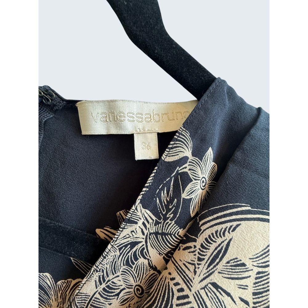 Designer Silk Vanessa Bruno dress S Old Money Quiet Luxury Cocktail Party NWOT - Picture 3 of 11
